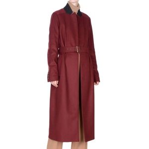 Jill Sander Burgundy Coat